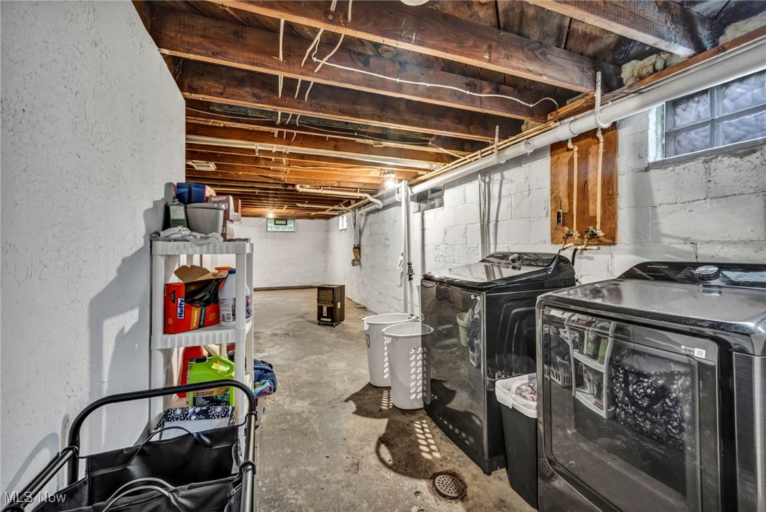 3954 Homestead Road Ravenna, OH 44266 - Photo 37 of 46 Basement featuring washing machine and clothes dryer