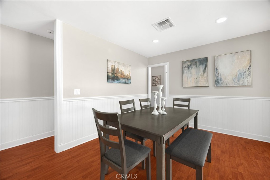 836 Willow Drive Brea, CA 92821 - Photo 7 of 35 a view of a dining room with furniture and wooden floor