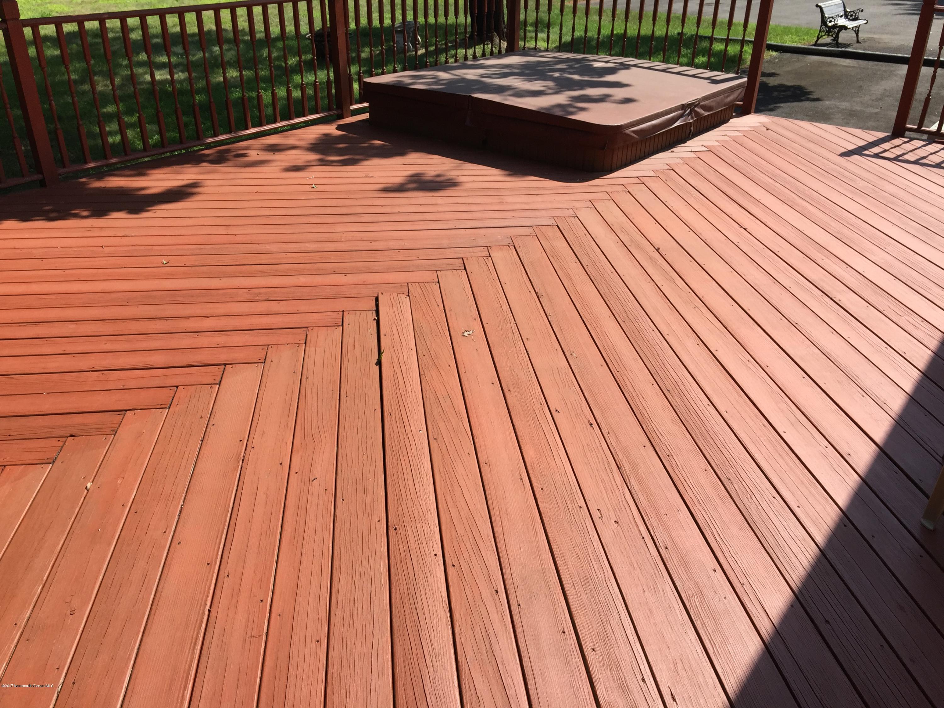 29 Bittner Road Perrineville, NJ 08535 - Photo 35 of 40 Rear Deck with Hot Tub