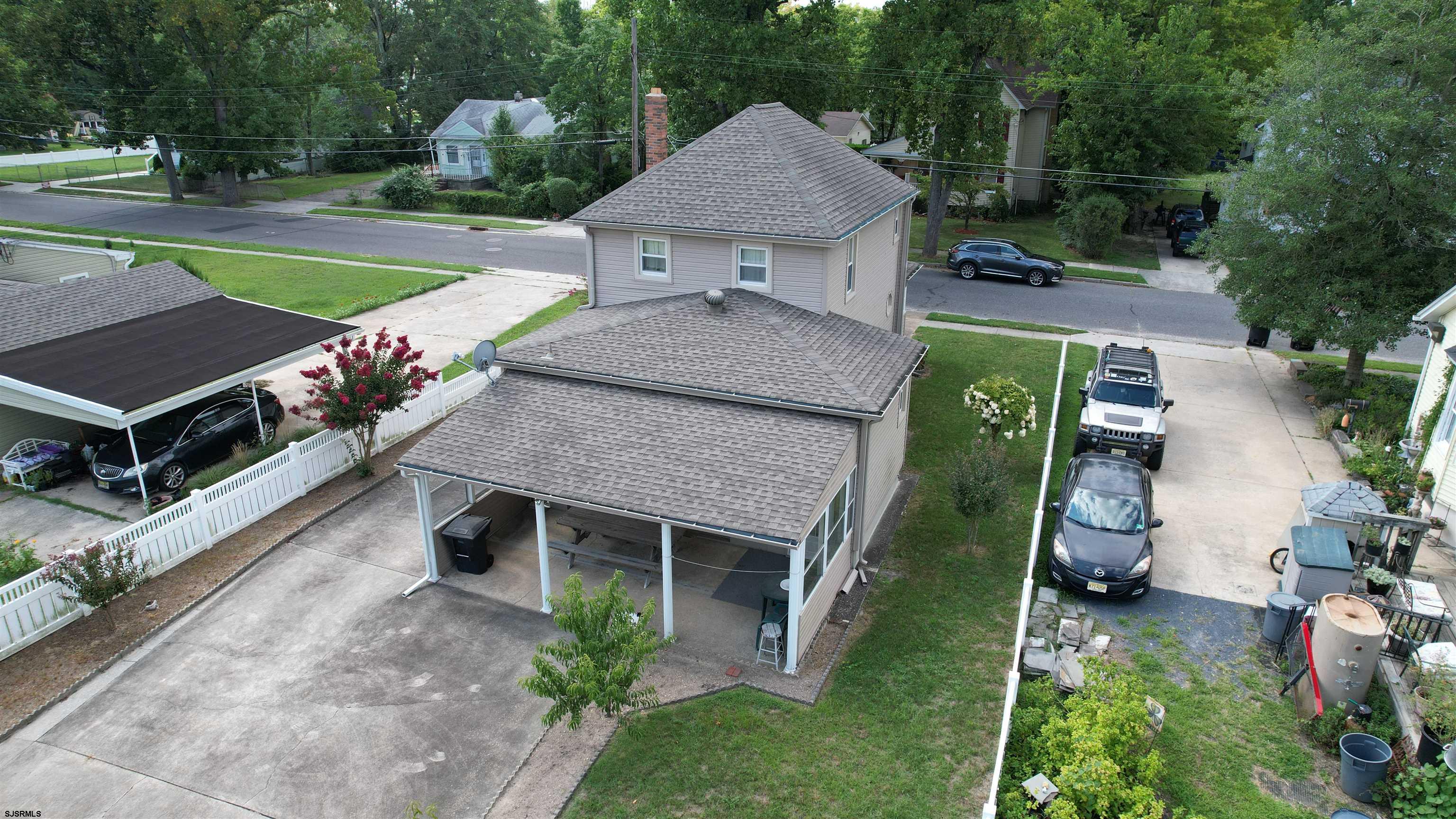 424 Pratt Street Hammonton, NJ 08037 - Photo 5 of 41 an aerial view of a house with garden space and street view