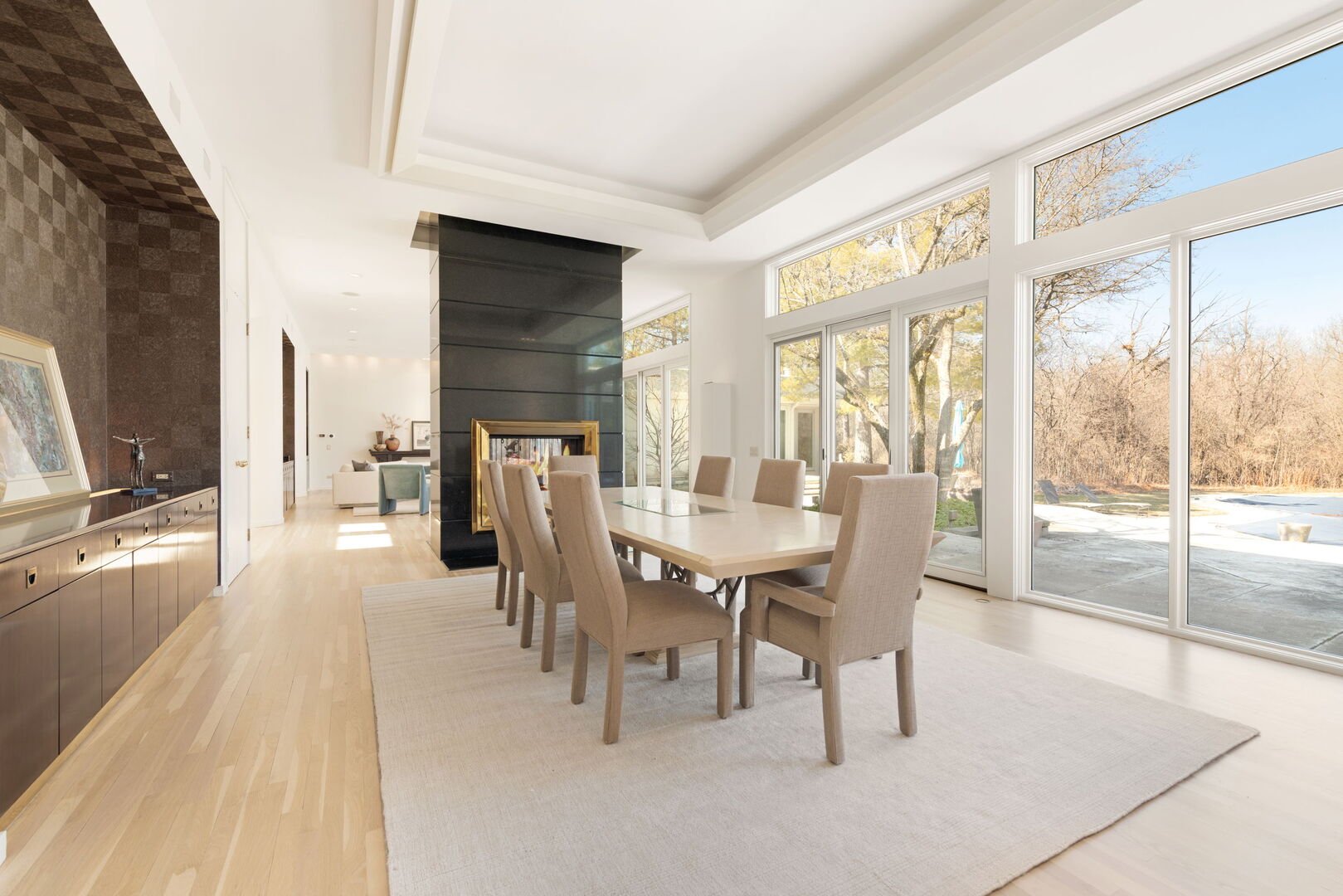 2705 Bentley Road Highland Park, IL 60035 - Photo 10 of 49 a dining room with furniture and a floor to ceiling window