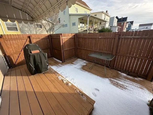 a view of a roof deck