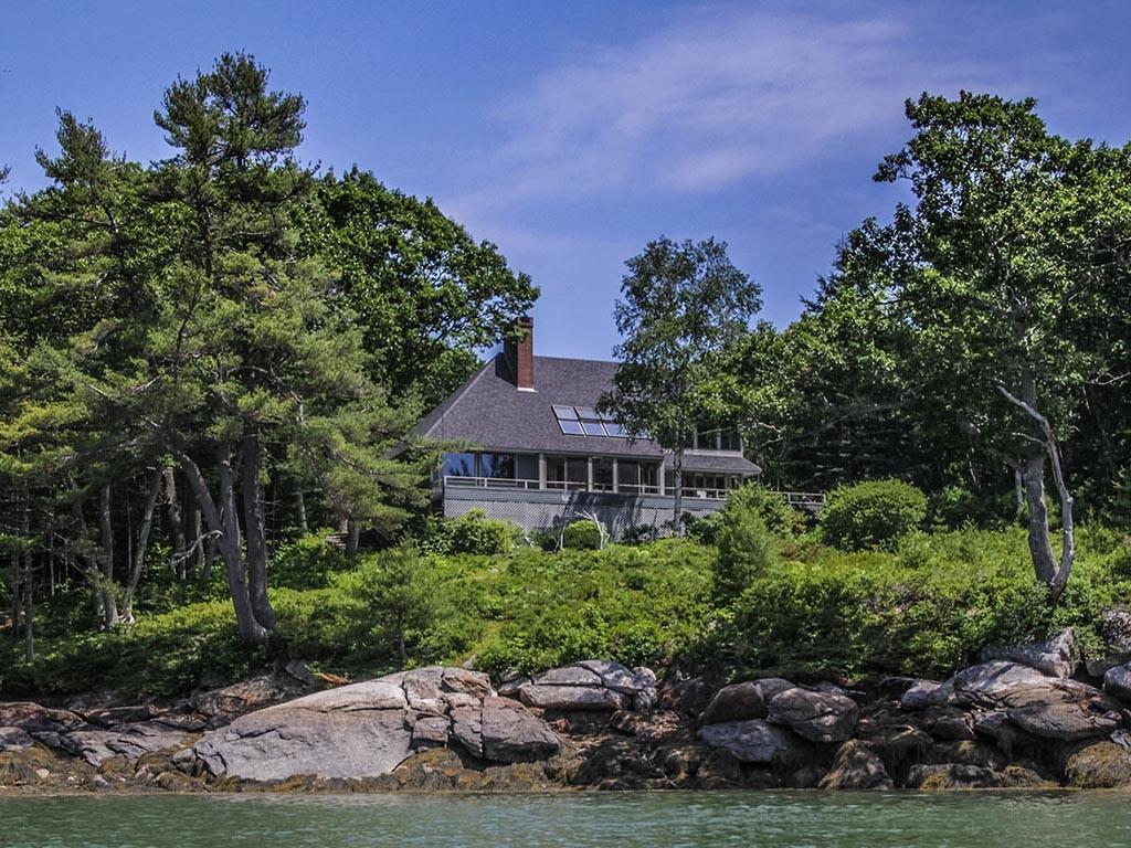 383 Harrington Road Pemaquid, ME 04558 - Photo 1 of 35 View of the house from the water.