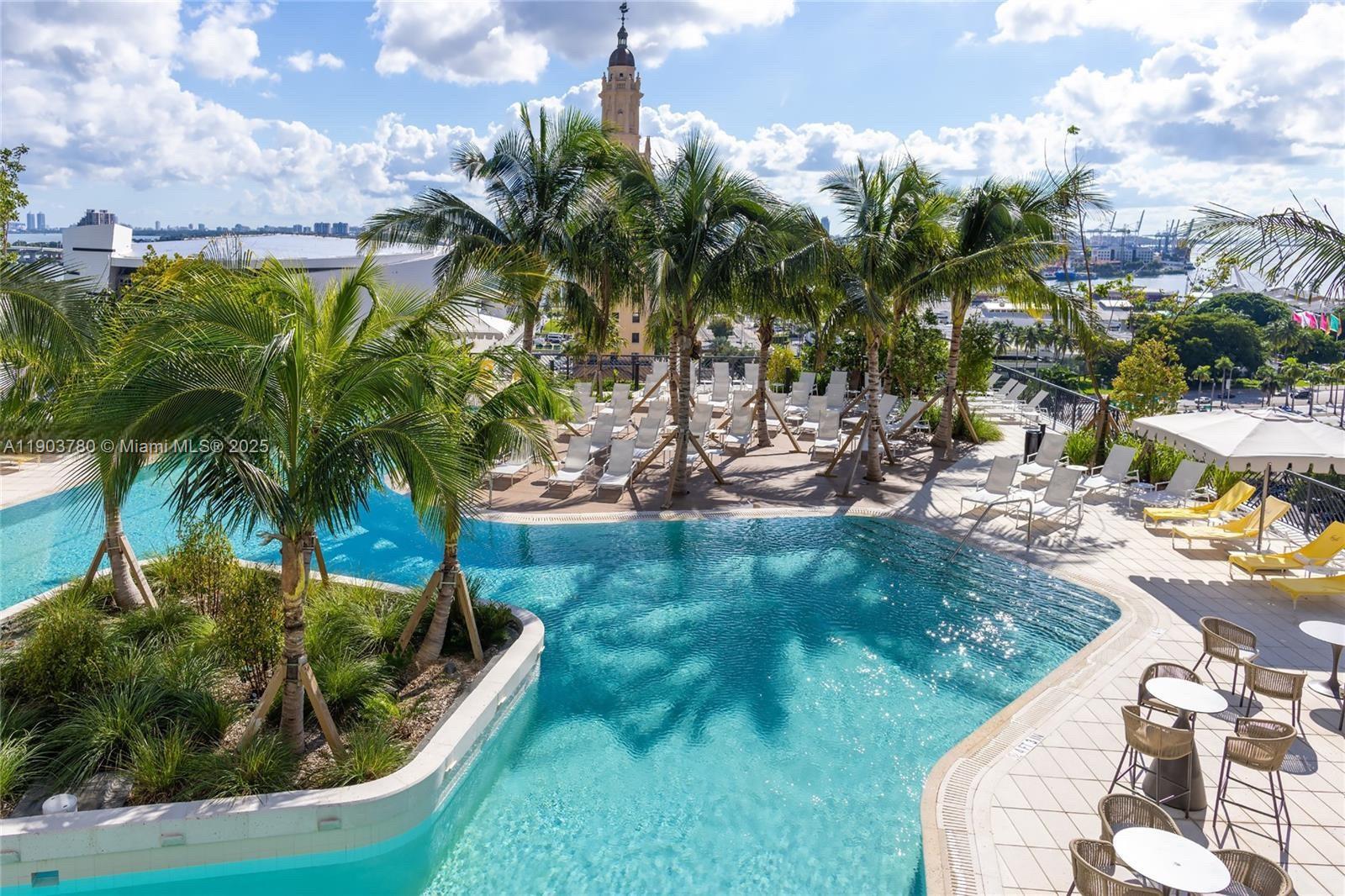 159 Northeast 6th Street, Unit PH5014 Miami, FL 33132 - Photo 8 of 41 a view of a backyard of a house