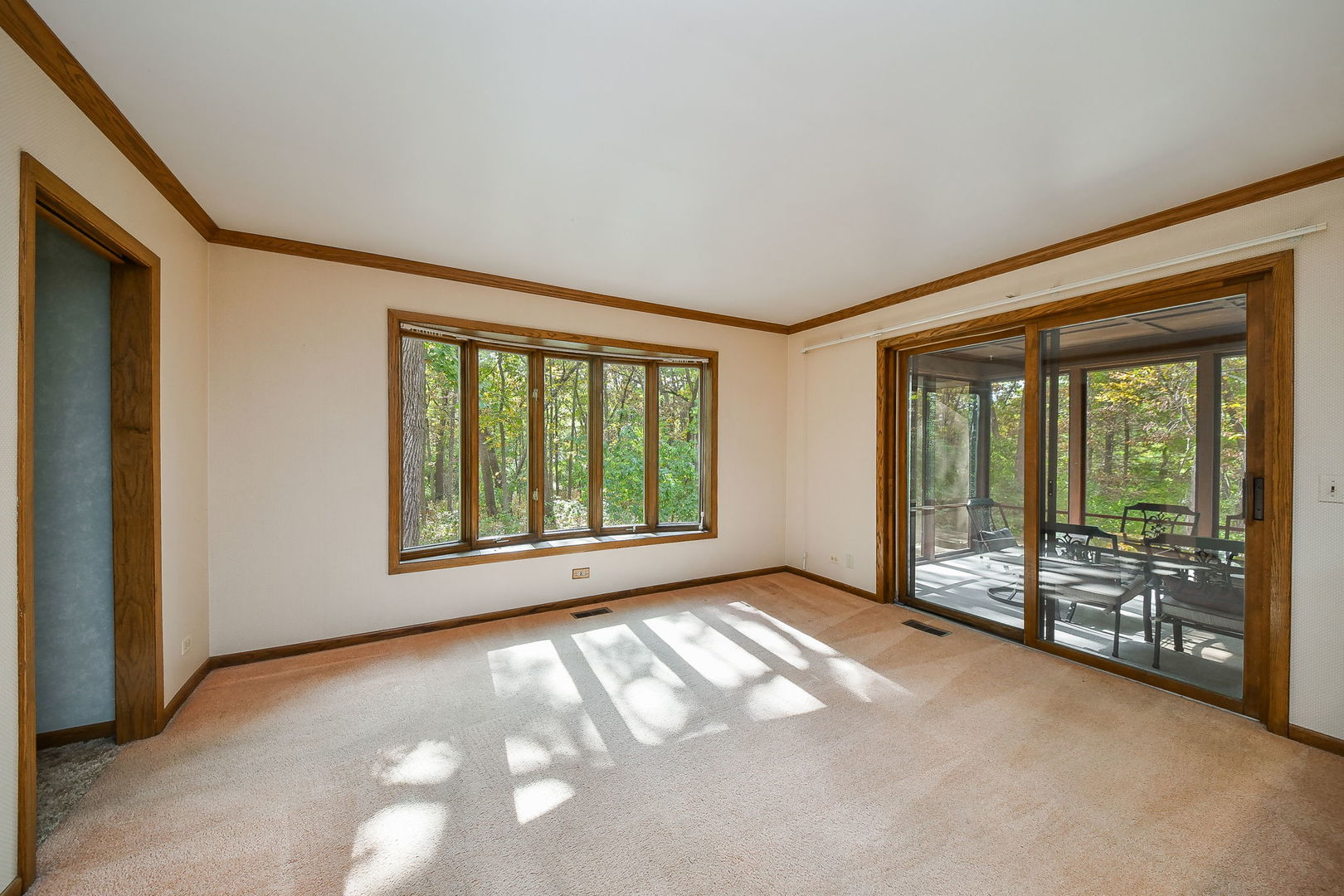 6N347 Old Homestead Road St. Charles, IL 60175 - Photo 12 of 25 a view of an empty room with windows and a balcony