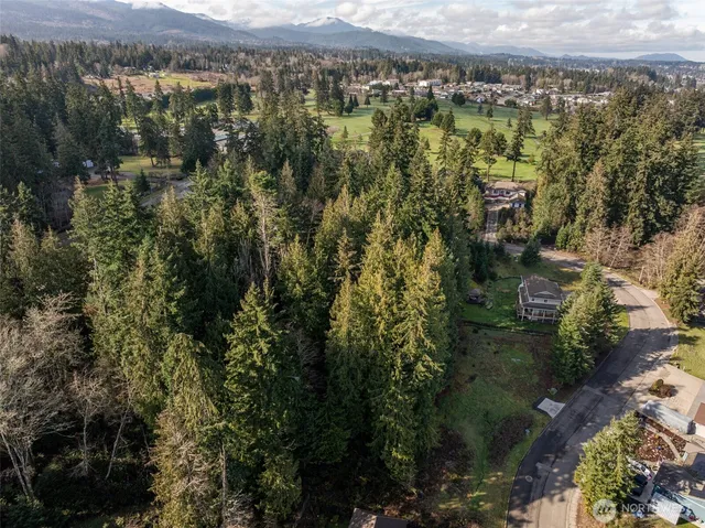 a view of a city with a lake view