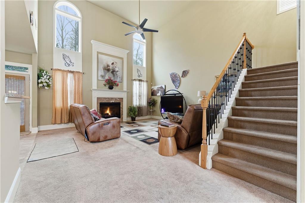 3411 Lynne Road Powder Springs, GA 30127 - Photo 7 of 27 a view of a livingroom with a fireplace