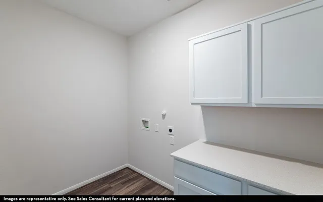 a room with cabinets