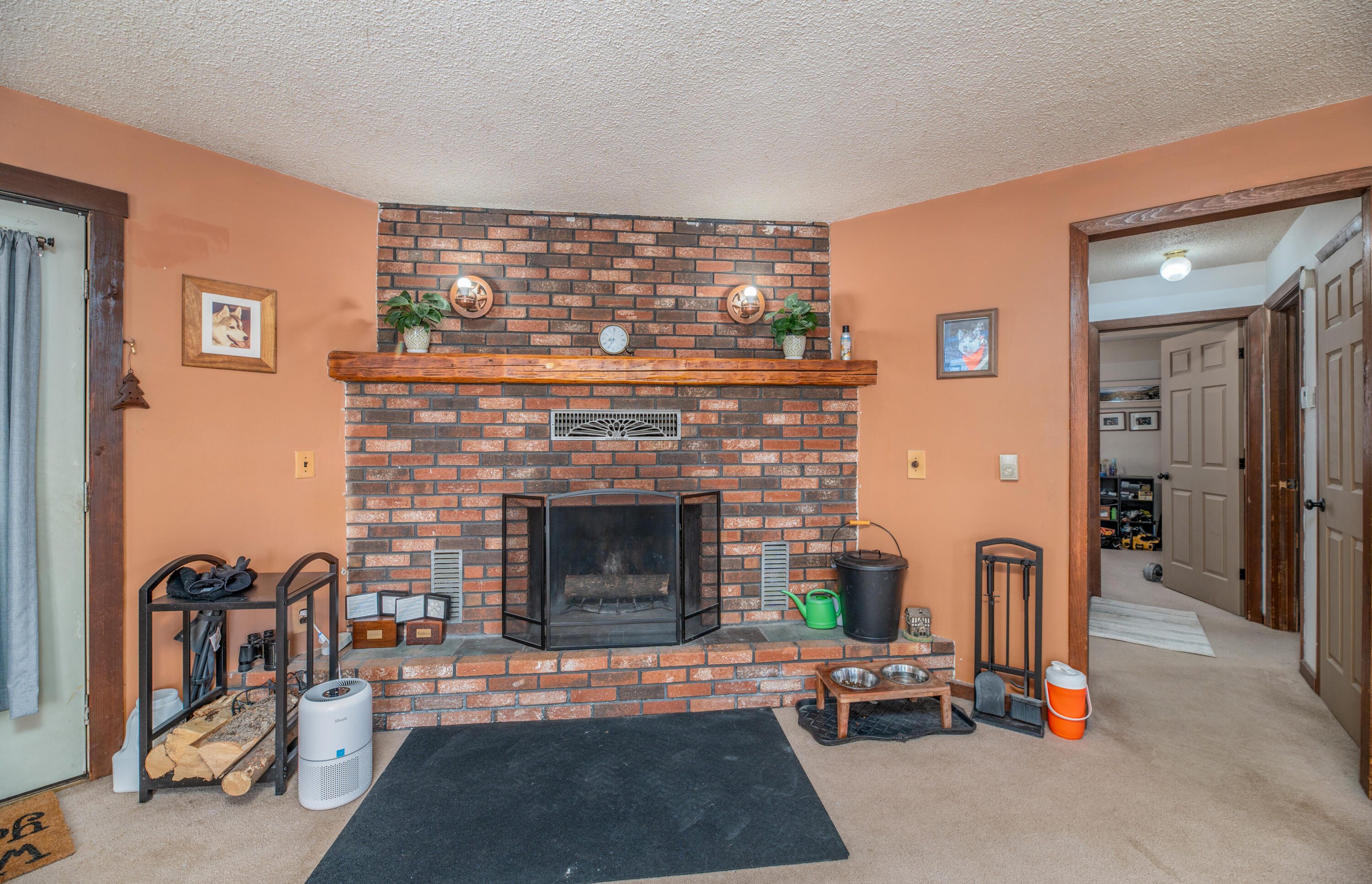 1067 Manchester Road Belgrade, ME 04917 - Photo 6 of 36 Living room Fireplace