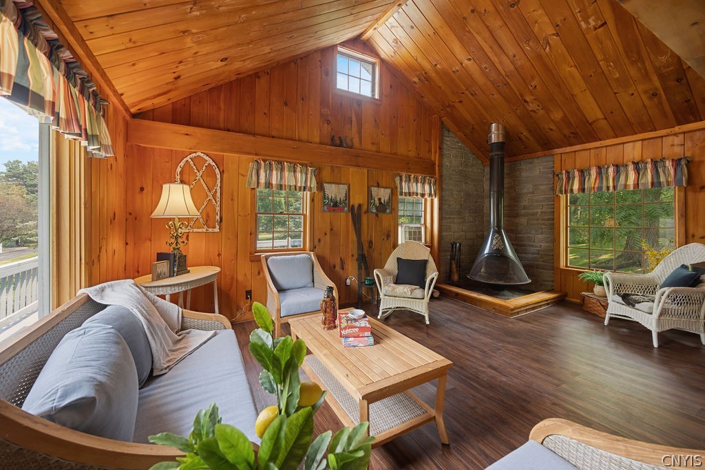 7942 Salt Springs Road Manlius, NY 13104 - Photo 48 of 50 Enjoy an mcm fireplace to keep you cozy on colder nights & a spacious sitting area completes this adorable little house!