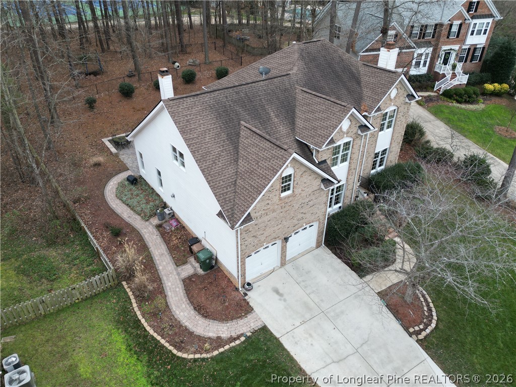 203 Ticonderoga Road Cary, NC 27519 - Photo 17 of 18 an aerial view of a house with a yard