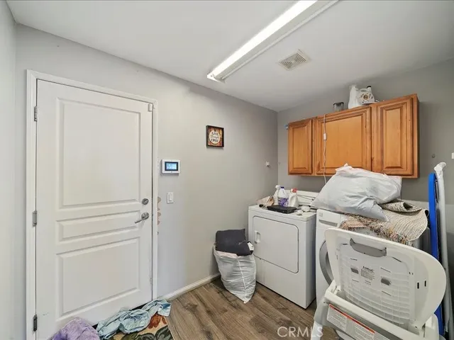 a workspace with furniture and window