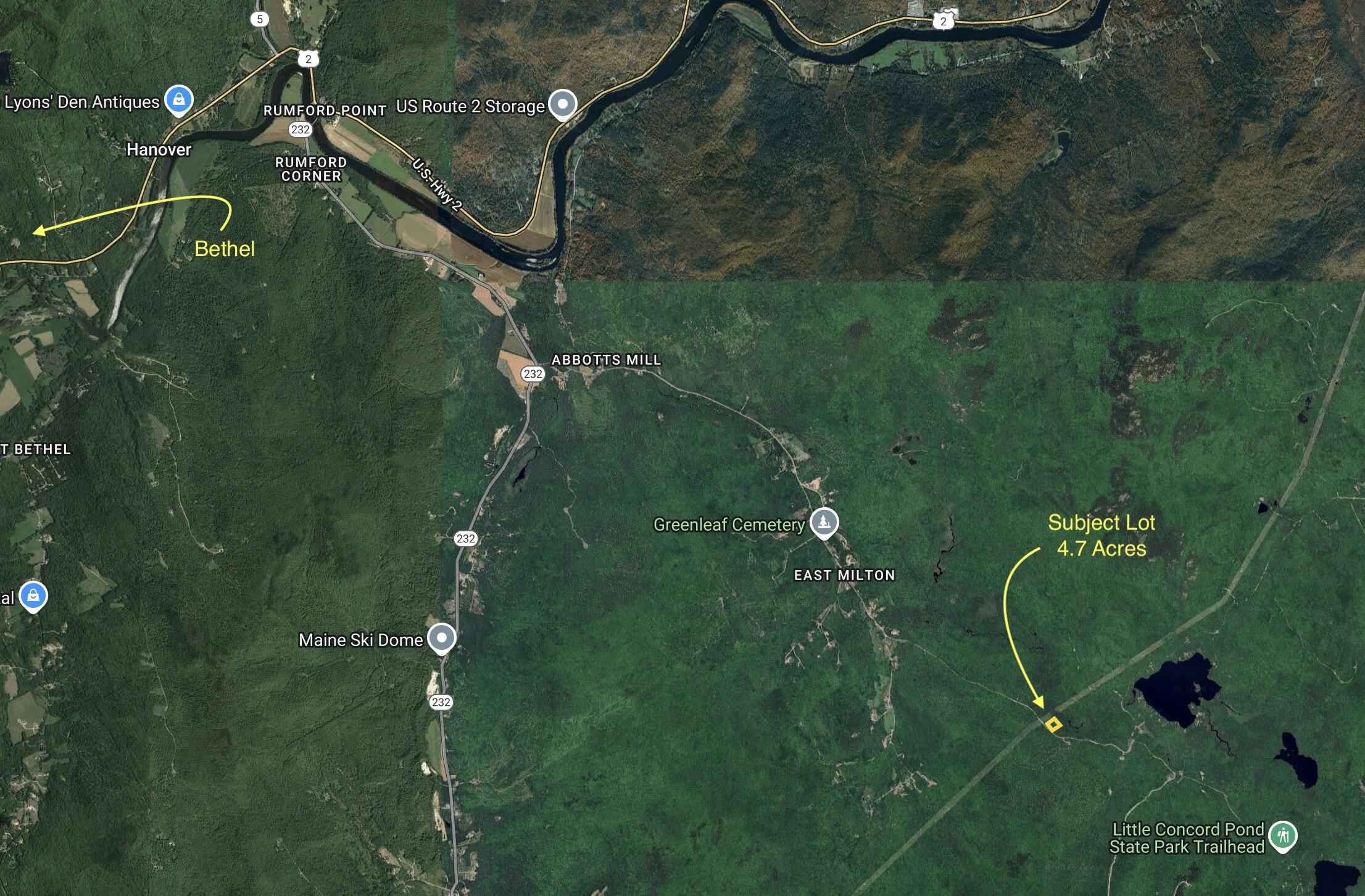 L14 Concord Pond Road Bryant Pond, ME 04219 - Photo 5 of 19 4.7 Acres Concord Pond RD