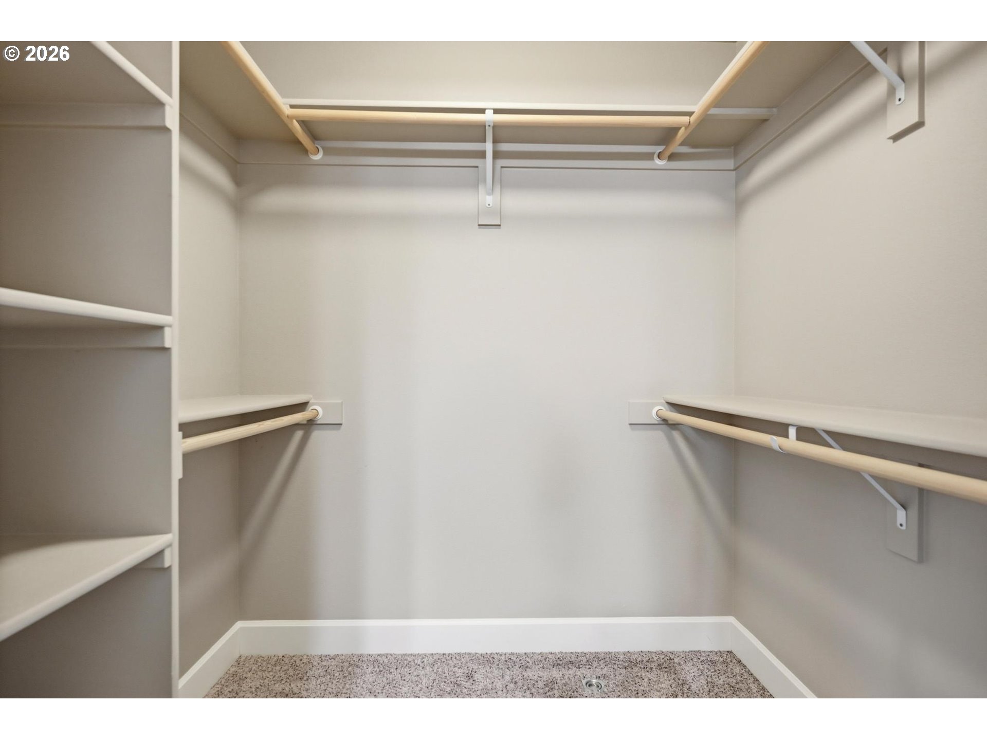 1075 Sage Street Silverton, OR 97381 - Photo 23 of 46 a view of walk in closet with empty racks