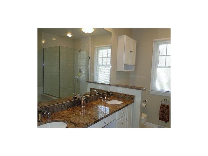 443 Walnut Road Pittsburgh, PA 15202 - Photo 16 of 25 Master Bath/Spa. Master Bath has double sinks, exotic granite, a walk-in shower and ceramic tile shower and flooring.