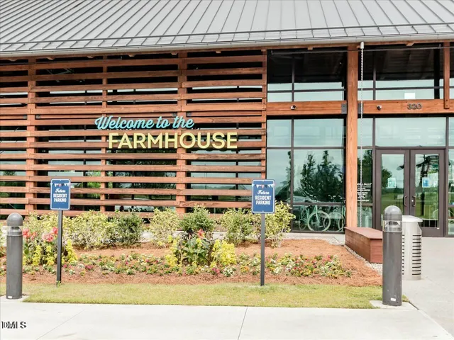 a view of building with sign board