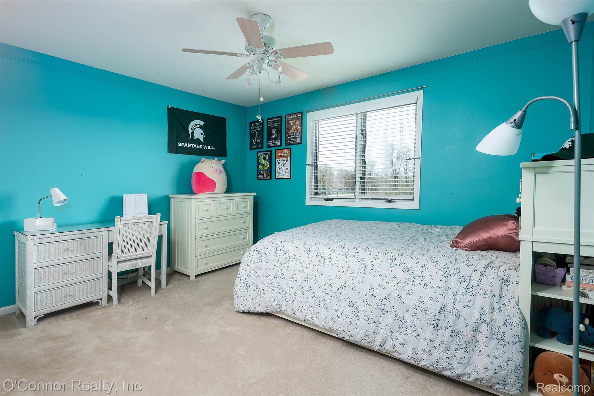 7978 Frith Road Columbus, MI 48063 - Photo 26 of 56 Bedroom featuring light carpet and ceiling fan