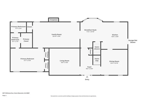 $600,000 | 5877 Millstone Run, Stone Mountain, GA 30087