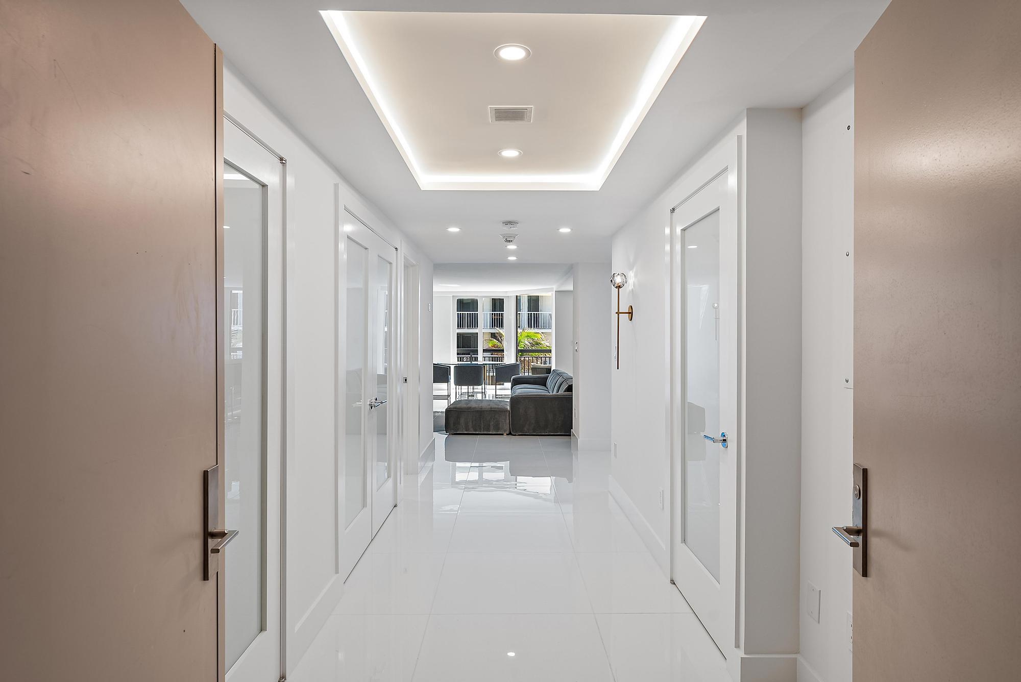 3140 South Ocean Boulevard, Unit 502S Palm Beach, FL 33480 - Photo 13 of 30 a living room with furniture and a view of bedroom