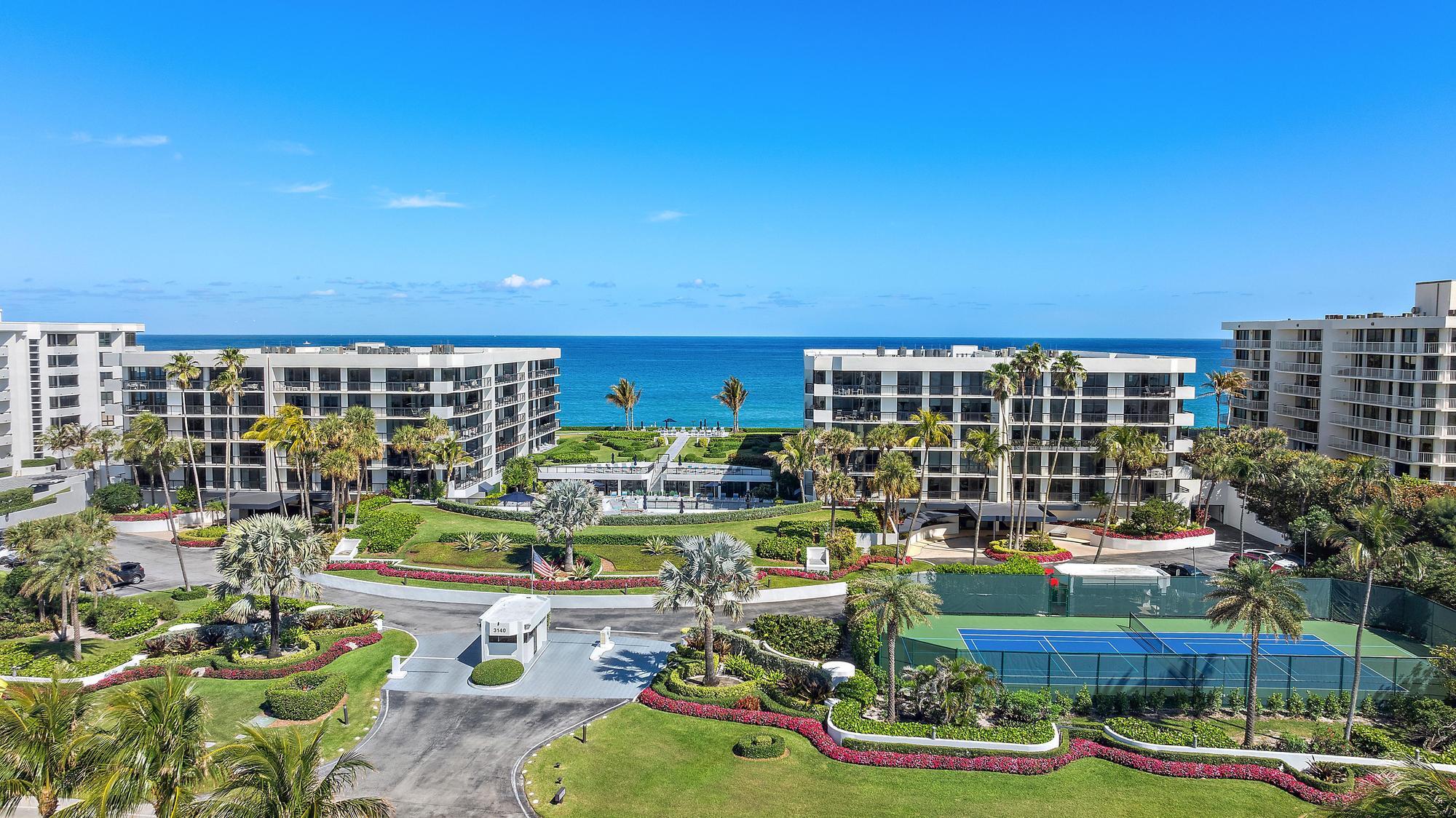 3140 South Ocean Boulevard, Unit 502S Palm Beach, FL 33480 - Photo 21 of 30 a front view of a building with outdoor seating