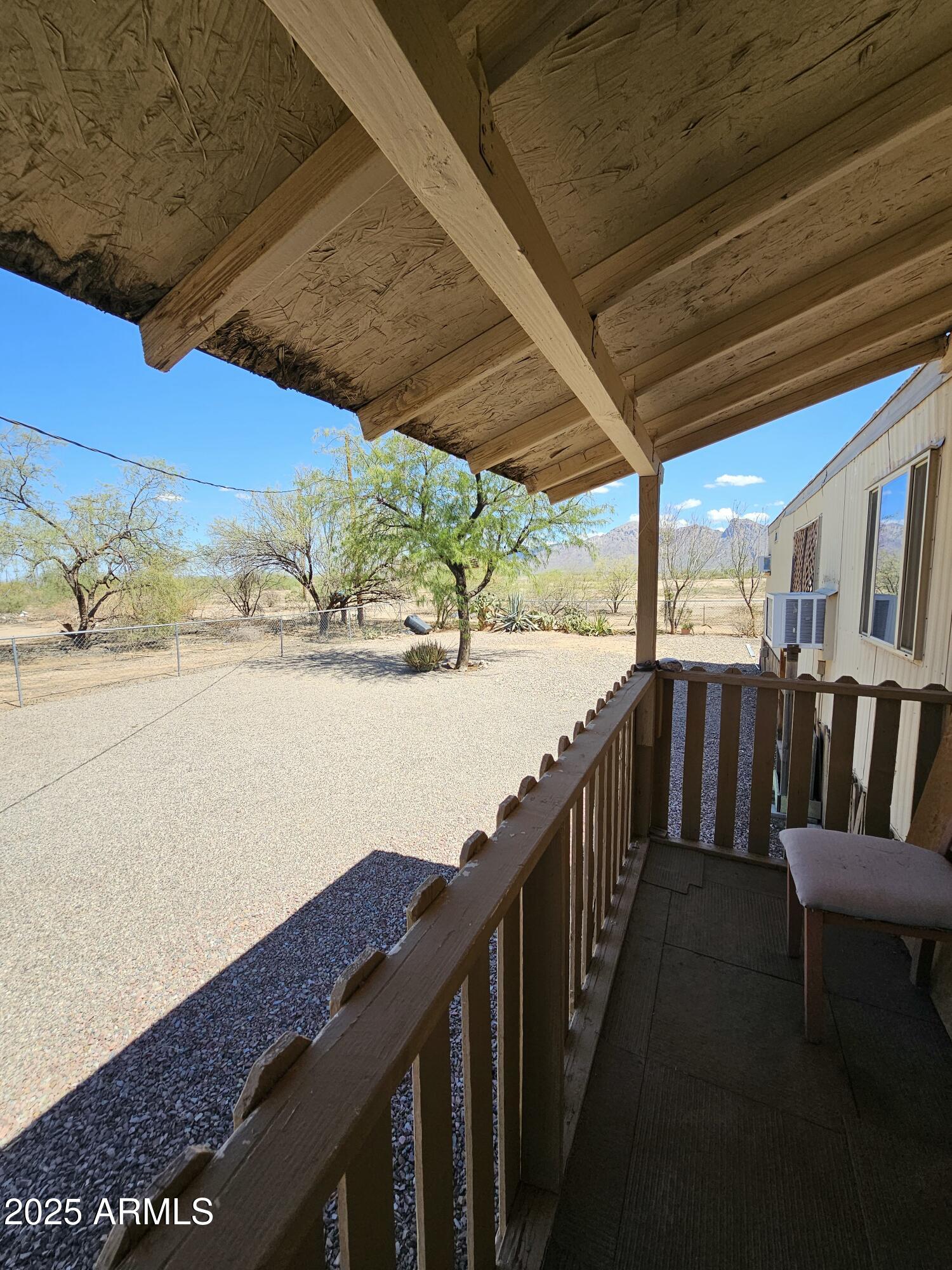 6830 East Shasta Street Picacho, AZ 85141 - Photo 17 of 19 a view of balcony with wooden floor