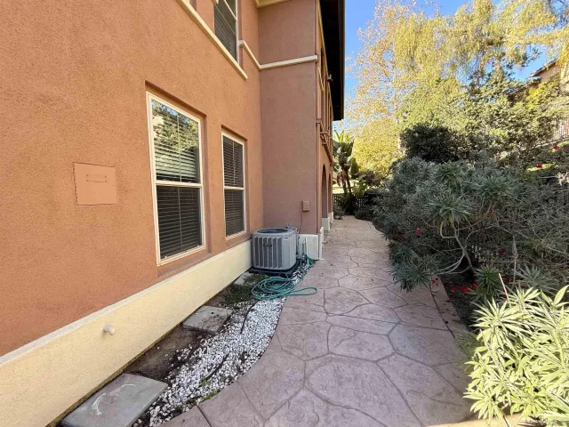 a view of a back yard of the house