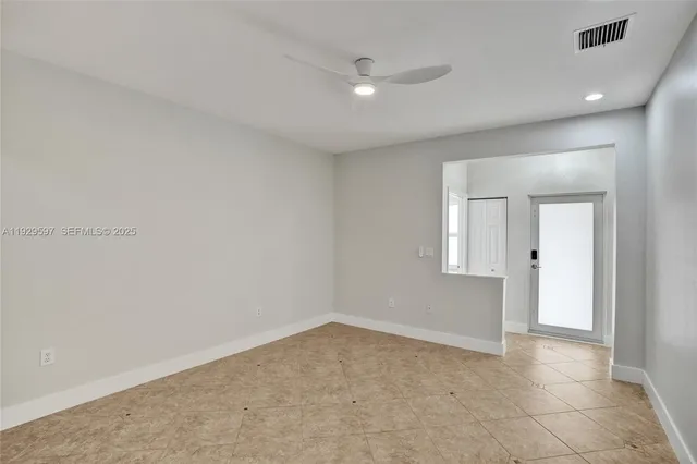 a view of an empty room