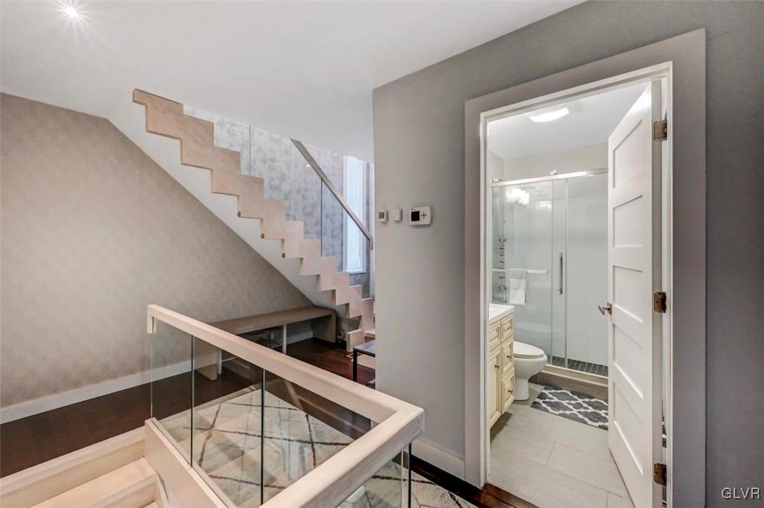108 Sterling Circle Bushkill, PA 18324 - Photo 27 of 51 a view of a hallway with wooden floor and entryway