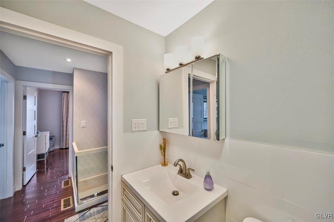 108 Sterling Circle Bushkill, PA 18324 - Photo 29 of 51 a bathroom with a sink a toilet and shower