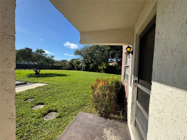 a view of an entrance