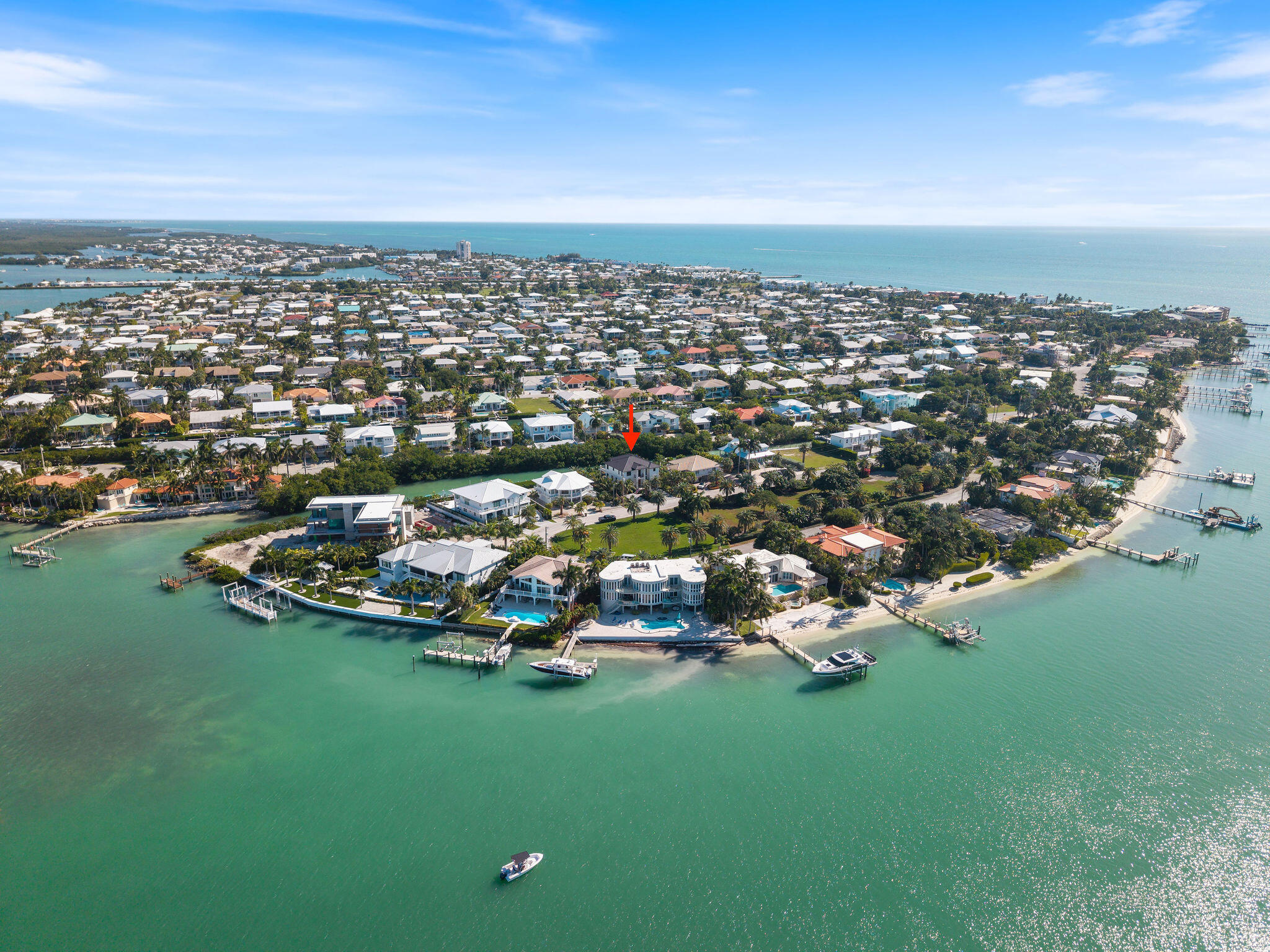 230 15th Circle Key Colony Beach, FL 33051 - Photo 100 of 103 an aerial view of a city with lots of residential buildings