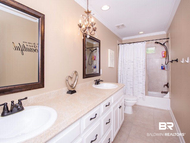 7814 Balin Drive Daphne, AL 36527 - Photo 18 of 26 Upstairs Bathroom with double vanity and plenty of storage.