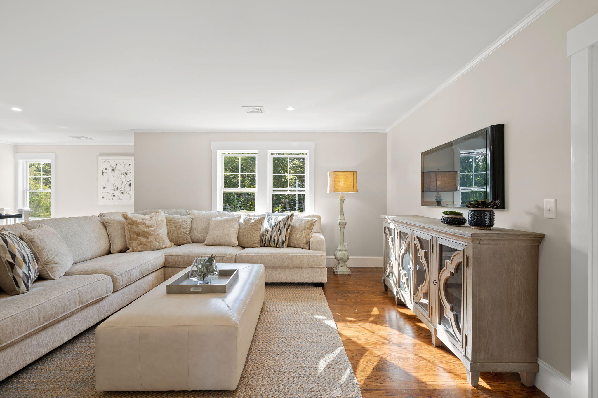 76 Old Mill Road Osterville, MA 02655 - Photo 39 of 45 a living room with furniture and a flat screen tv