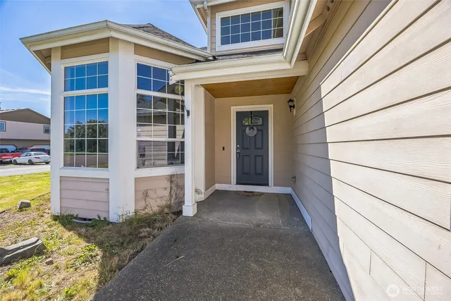a view of front door of house