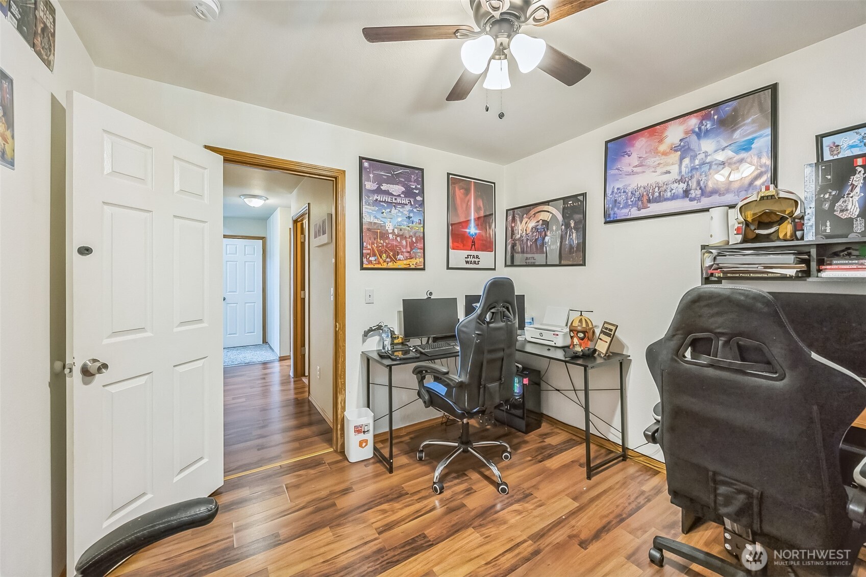 201 3rd Street Northeast Yelm, WA 98597 - Photo 27 of 30 a view of a workspace with furniture and a window