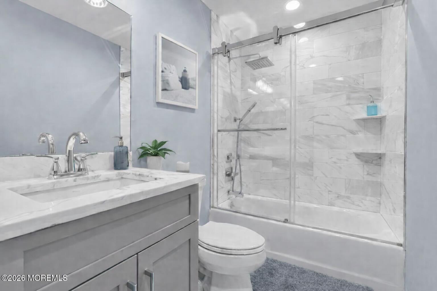 22 Claremont Court Red Bank, NJ 07701 - Photo 16 of 28 a bathroom with a sink toilet and shower