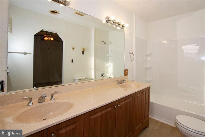 3613 Hays Road Aberdeen, MD 21001 - Photo 12 of 19 MASTER BATH WITH NEW FLOOR, CABINETS AND COUNTERS