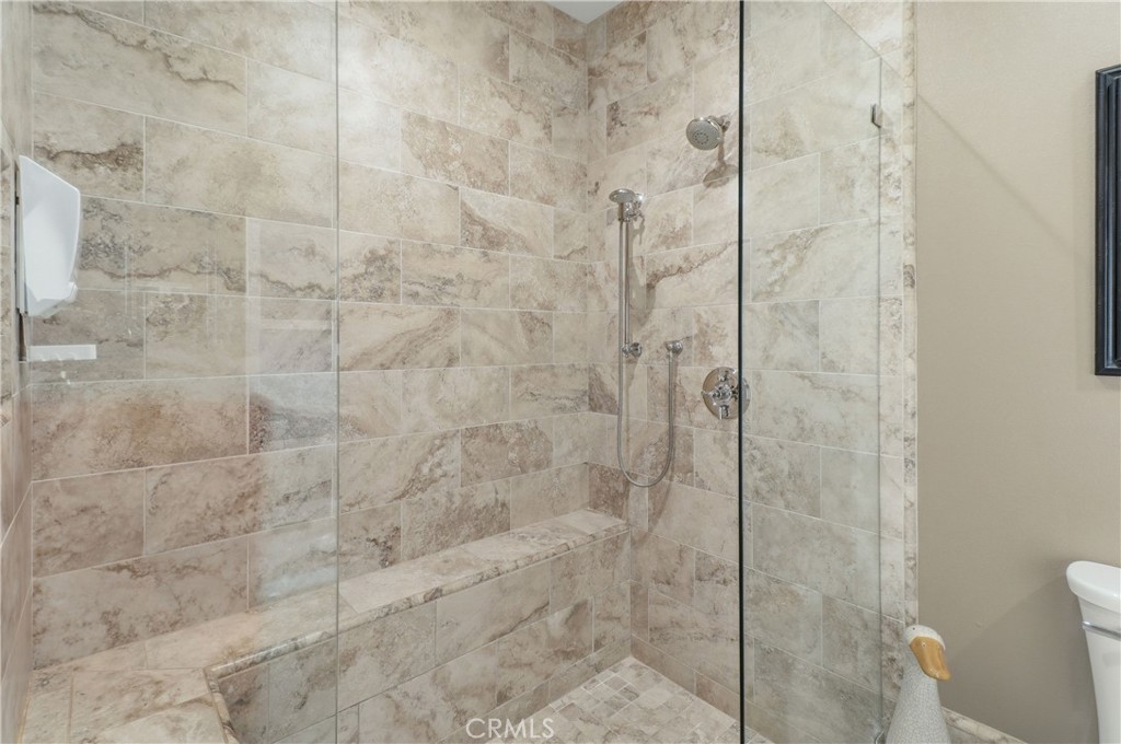 16025 Perry Heights Drive Riverside, CA 92504 - Photo 83 of 105 Primary Bathroom With Tiled Shower & Temperature Controled Shower