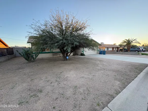 a view of a house with a outdoor space