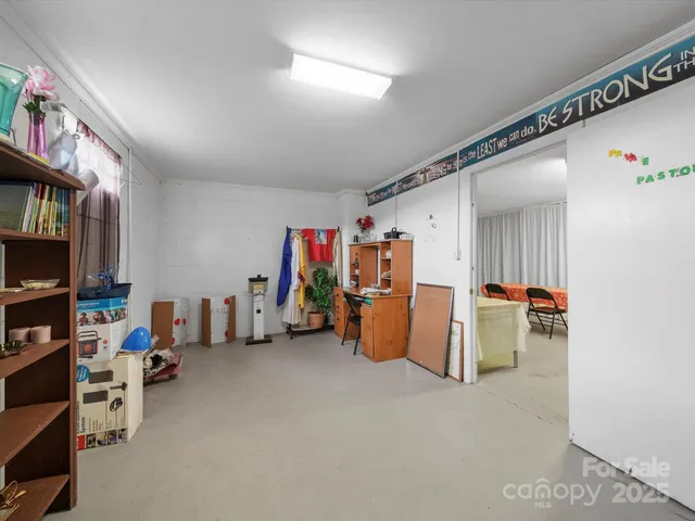 a view of storage and utility room