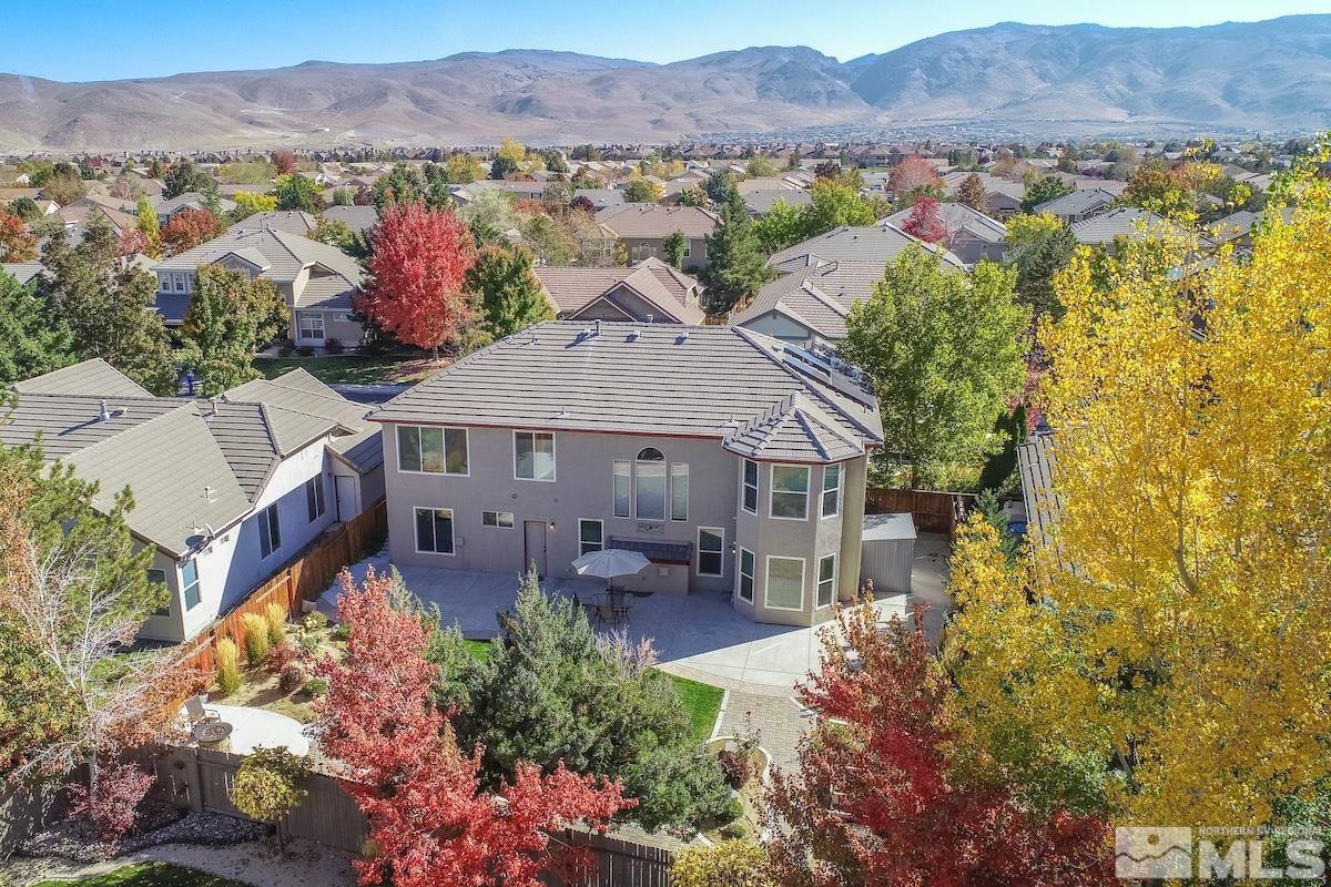 9965 Bandana Way Reno, NV 89521 - Photo 32 of 40 an aerial view of a house with a garden