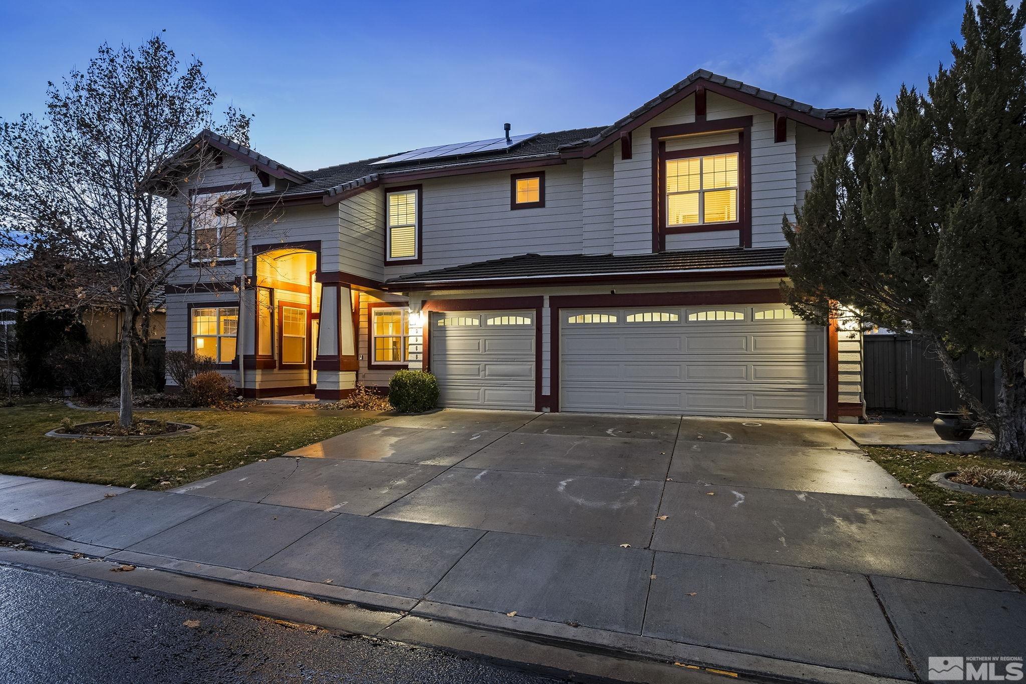 9965 Bandana Way Reno, NV 89521 - Photo 38 of 40 a front view of a house with garden