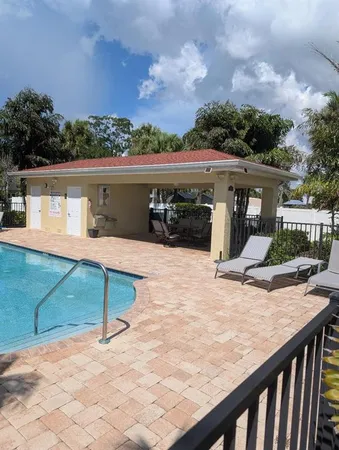 a view of a backyard with plants