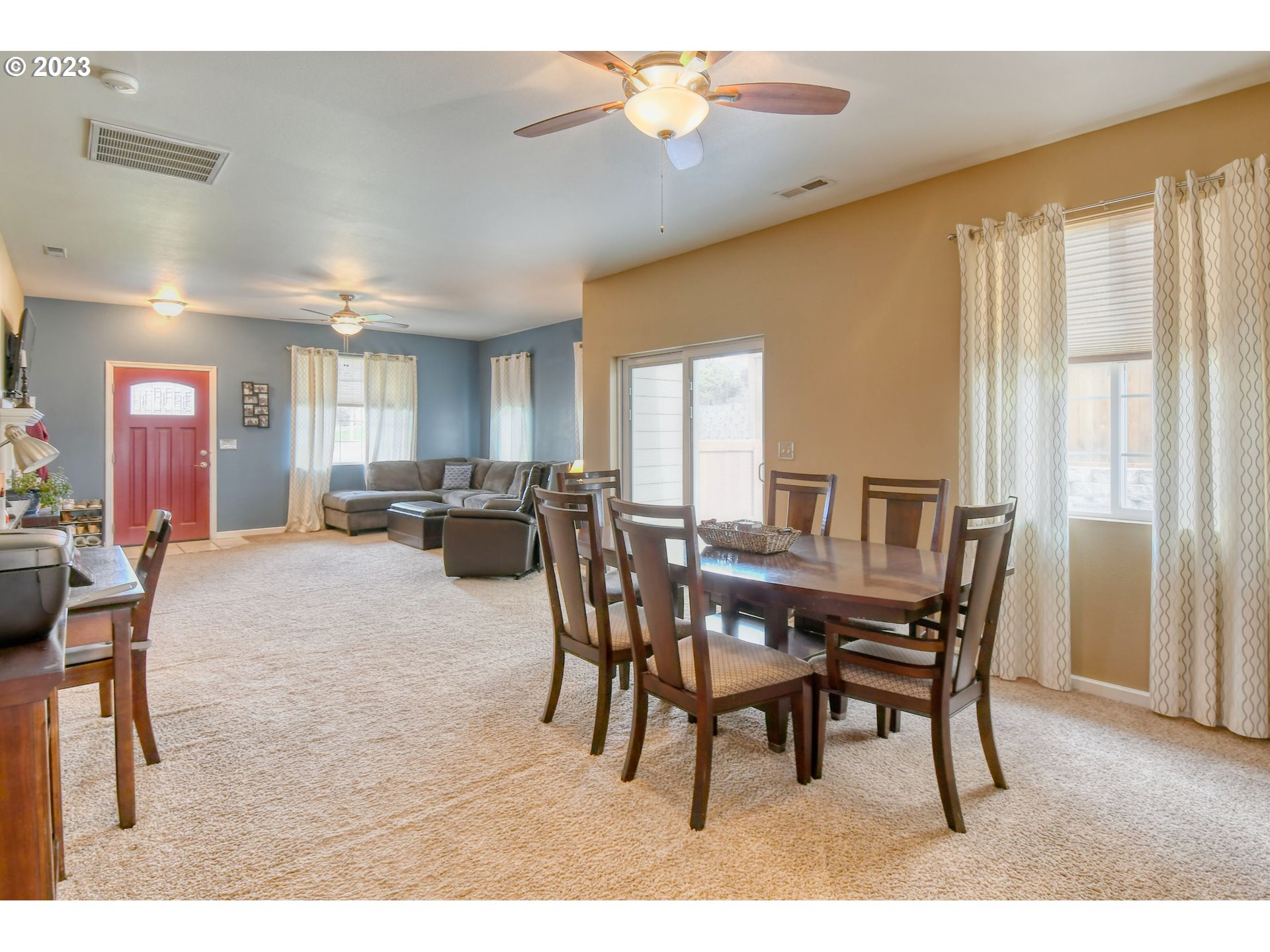 1821 Southwest 18th Street Pendleton, OR 97801 - Photo 10 of 29 a view of a dining room with furniture and a large window