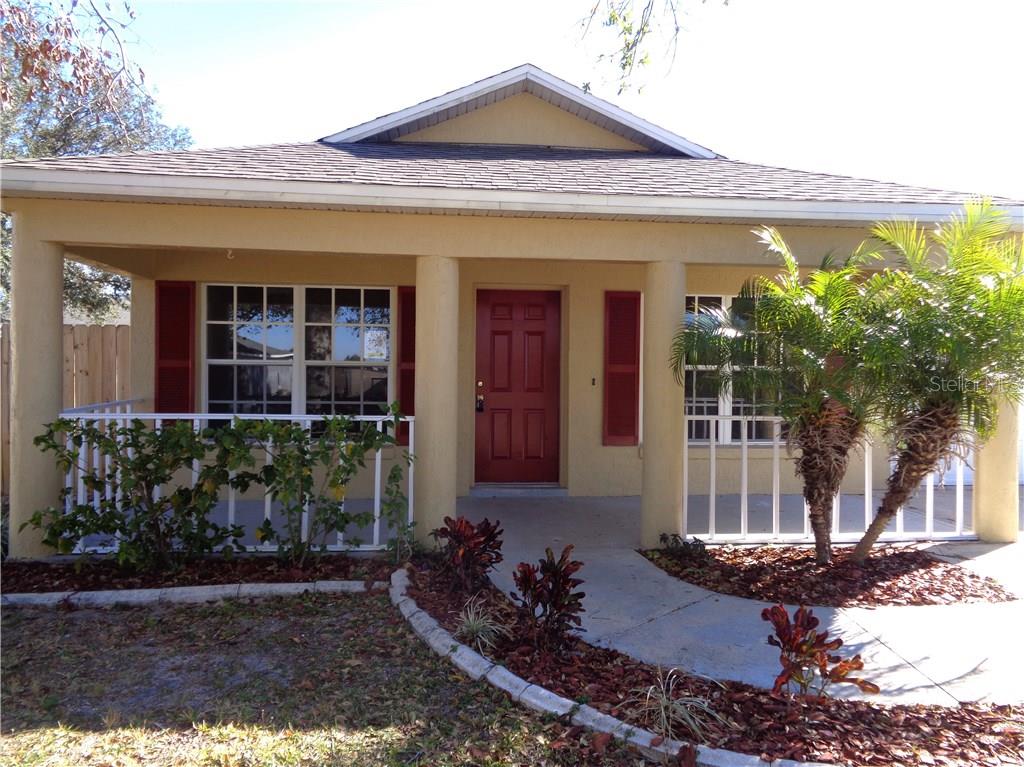 a front view of a house
