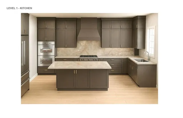 a picture of a bench in front of a door