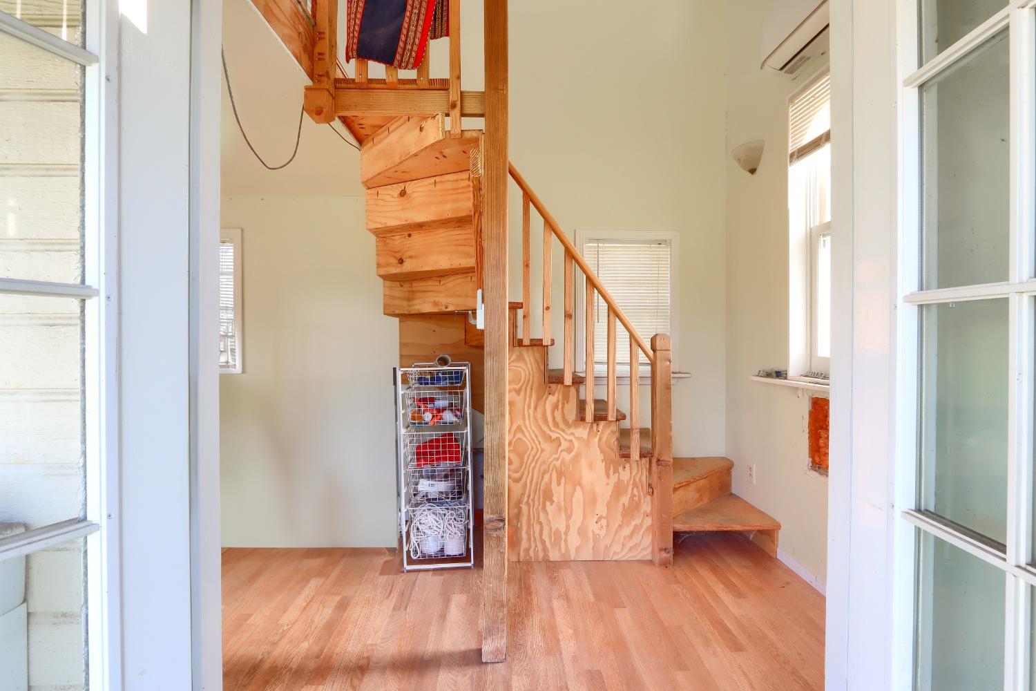 40817 Angus Road Coarsegold, CA 93614 - Photo 55 of 70 Stairs to upper office w phone and internet access