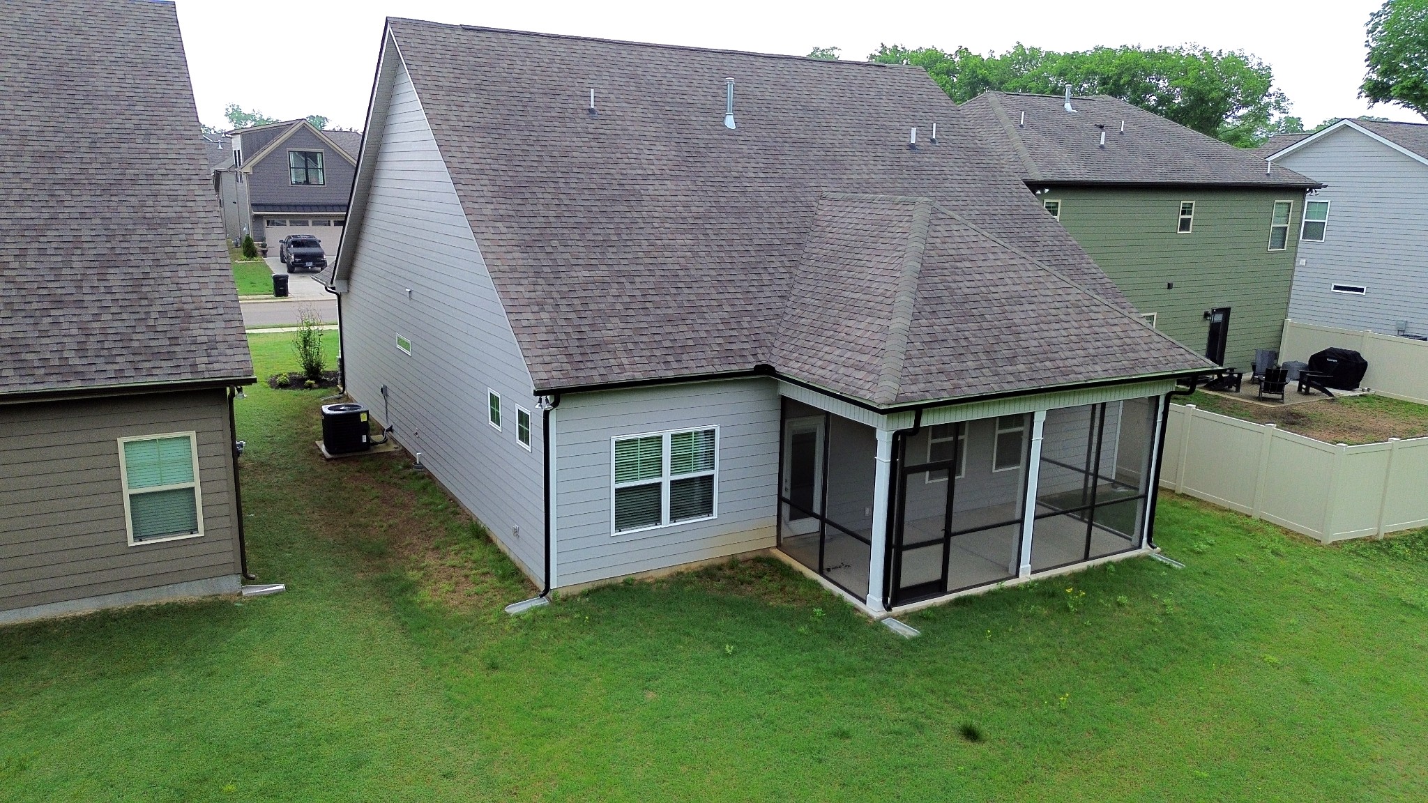 3718 Black Powder Lane Rockvale, TN 37153 - Photo 29 of 31 a aerial view of a house with a yard and deck