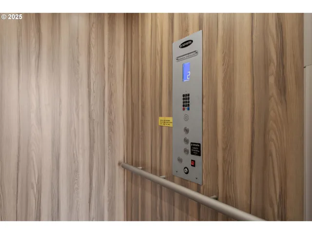 a view of a elevator