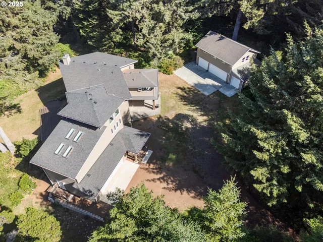 a view of a black gate